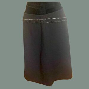 Merona Wool A Line Skirt, Size M, Black‎